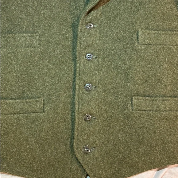 Vintage Filson Mackinaw Wool Western Vest (xl, dark green) - Picture 6 of 13